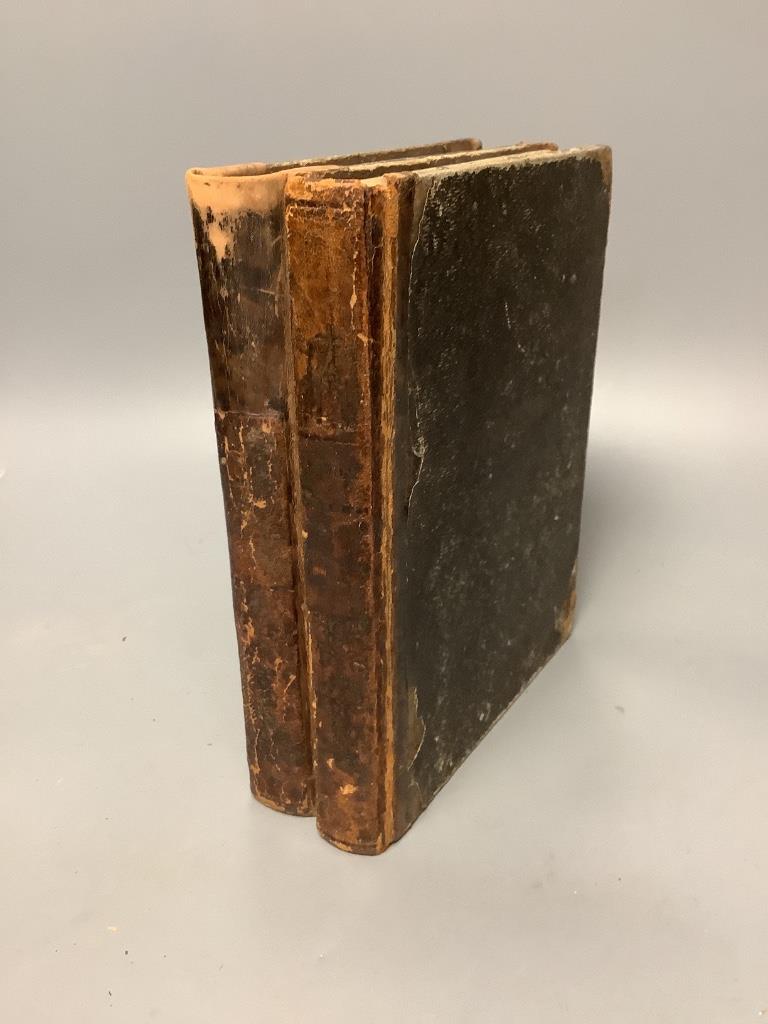 Mellin, G.H. – Sverige Framstaldt I Tecknigar, 2 vols, 224 lithographed plates, original half leather and gilt-lettered cloth boards, Stockholm 1840